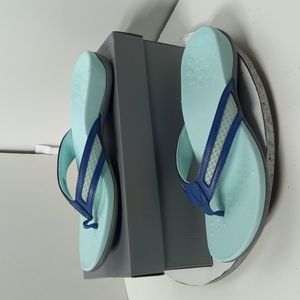 Vionic Flip Flops Sandals Thong  Tonya Blue Aqua Blue Womens Sz 11 M